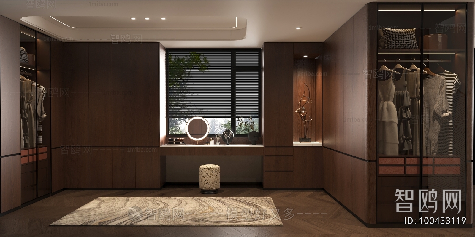 Modern Clothes Storage Area