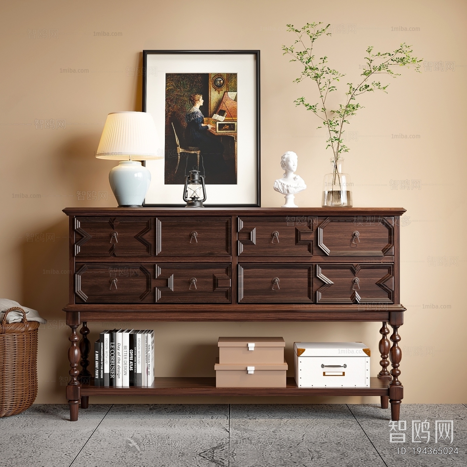 French Style Entrance Cabinet