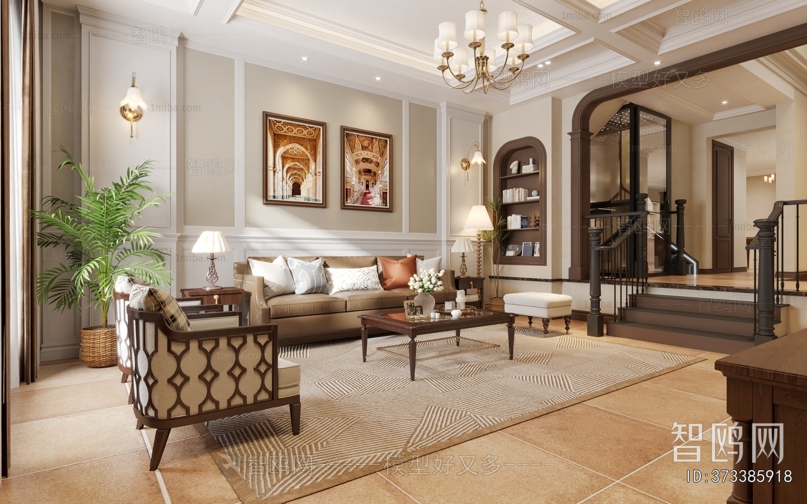 American Style A Living Room