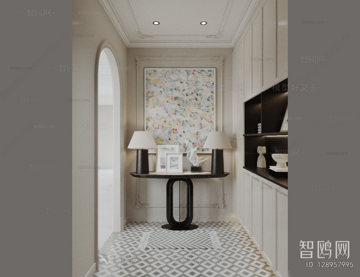 French Style Hallway