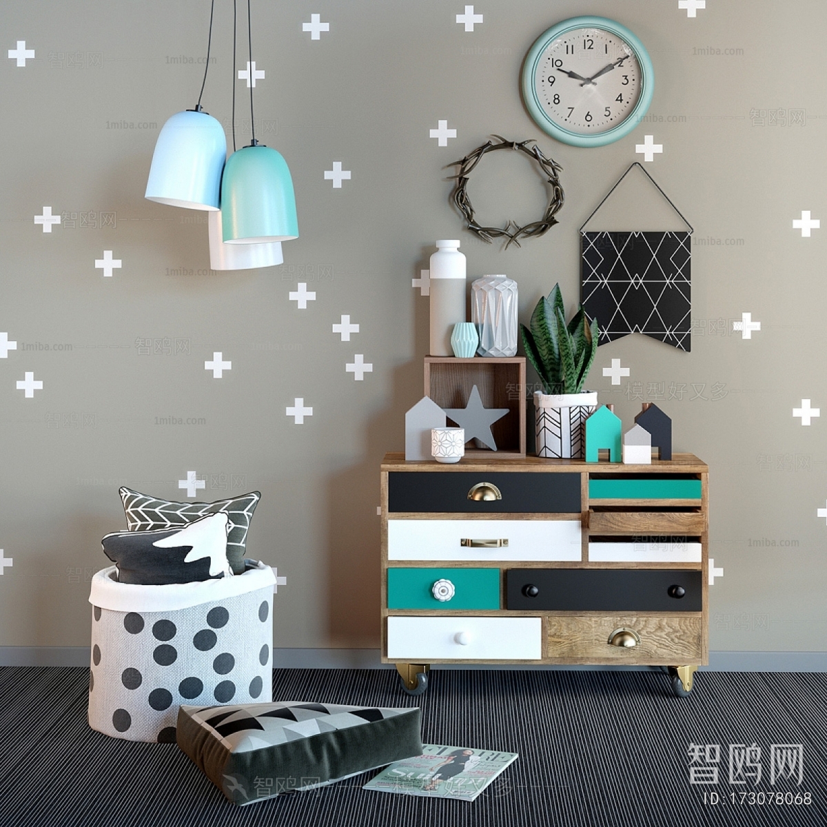 Nordic Style Side Cabinet