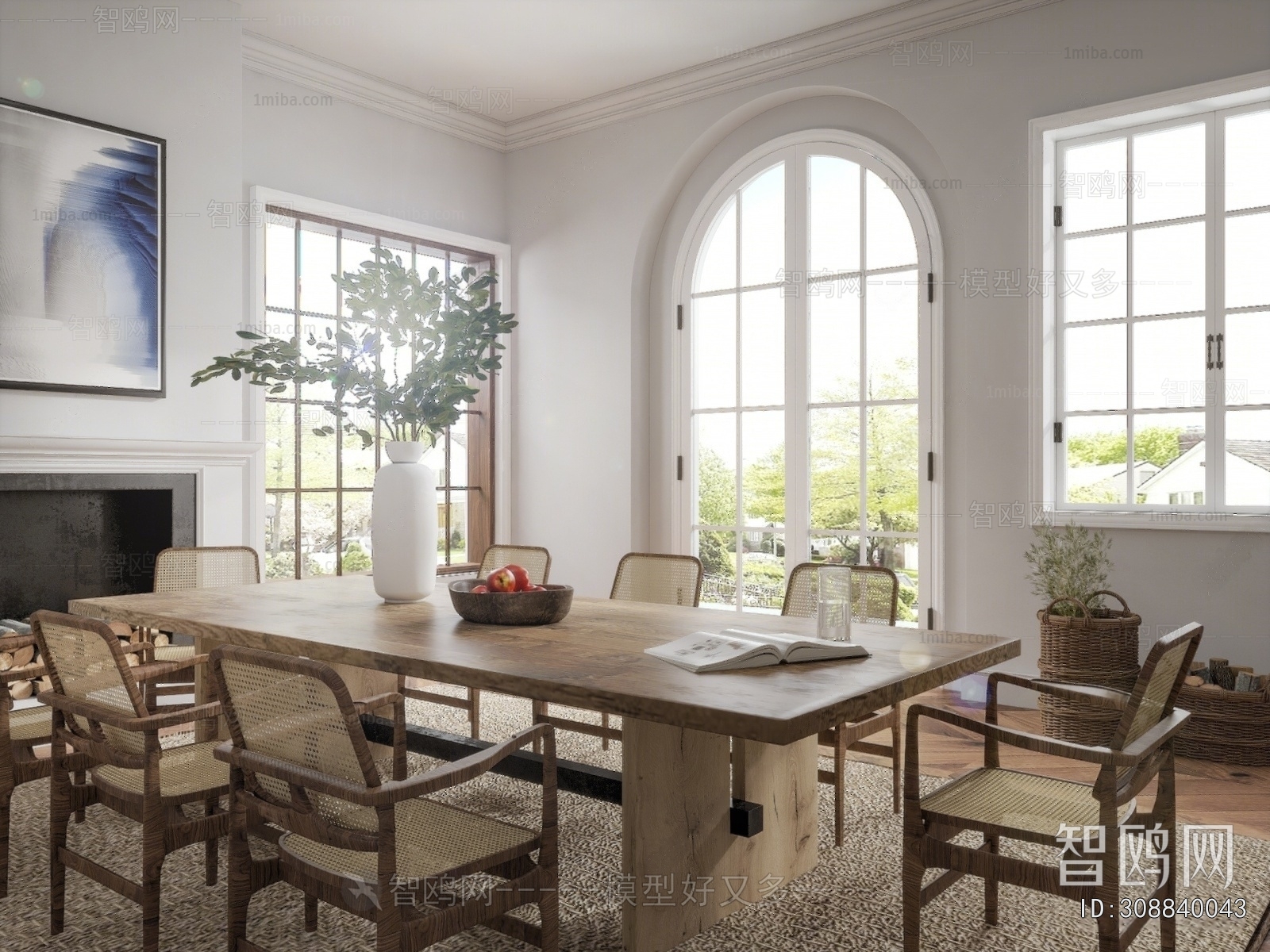 Wabi-sabi Style Dining Room