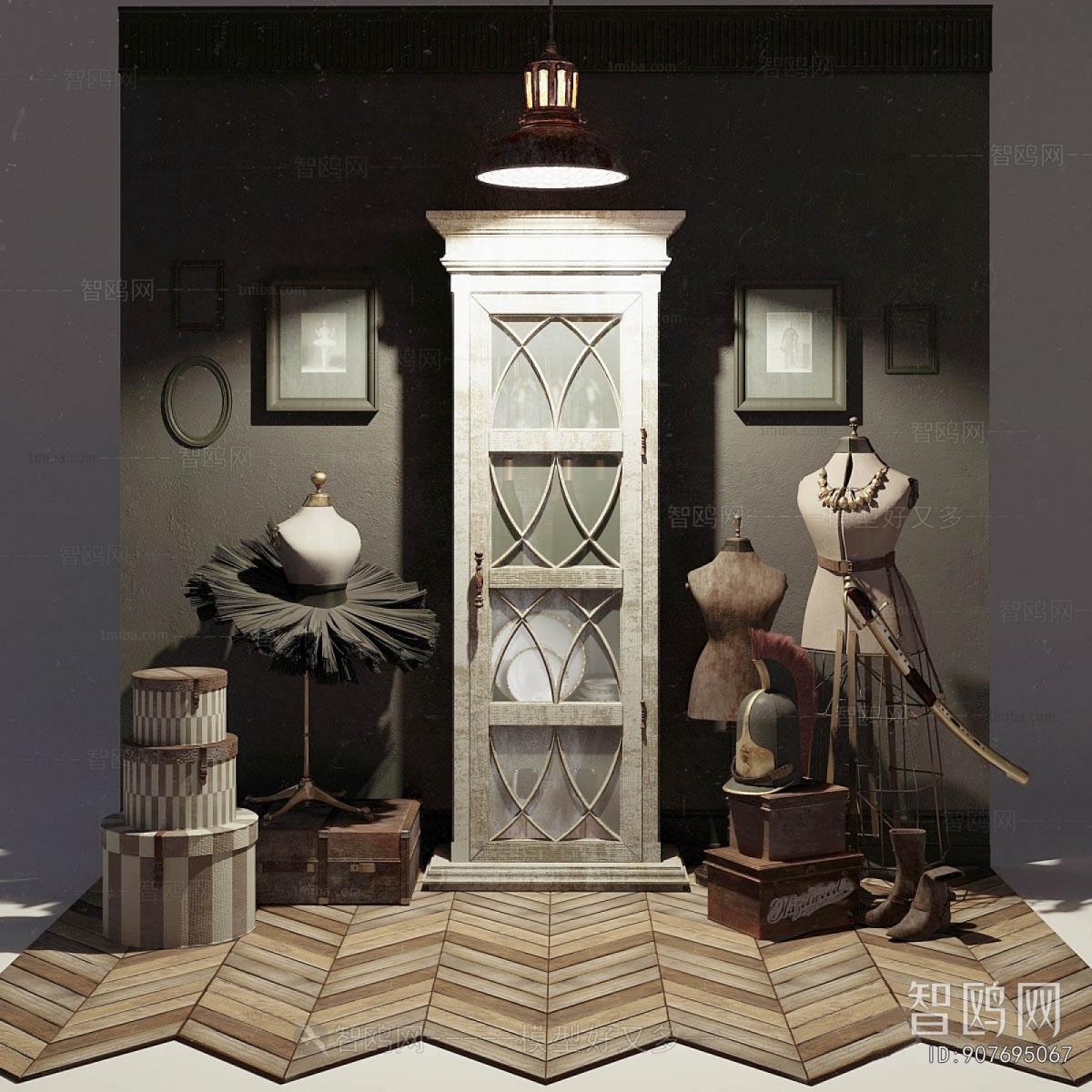 Retro Style Fashion Model