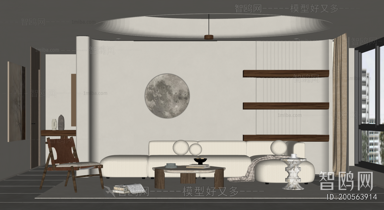 Wabi-sabi Style A Living Room