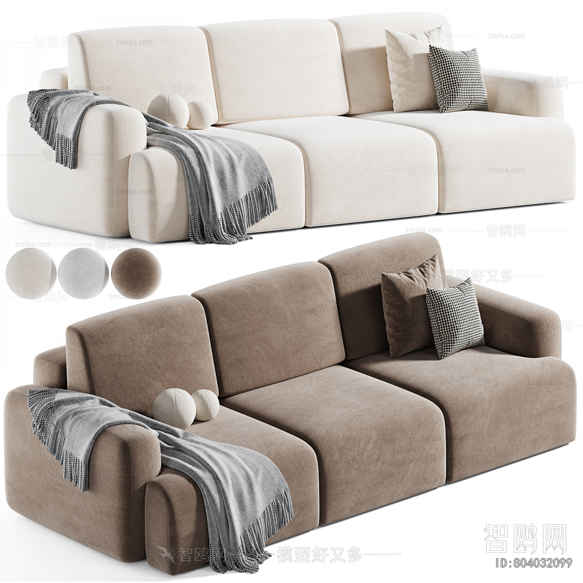 Modern Three-seat Sofa