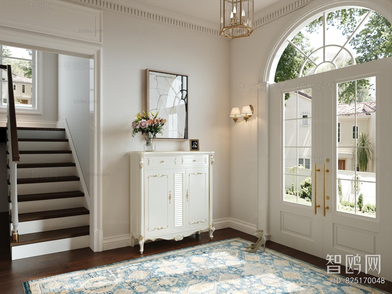 French Style Hallway