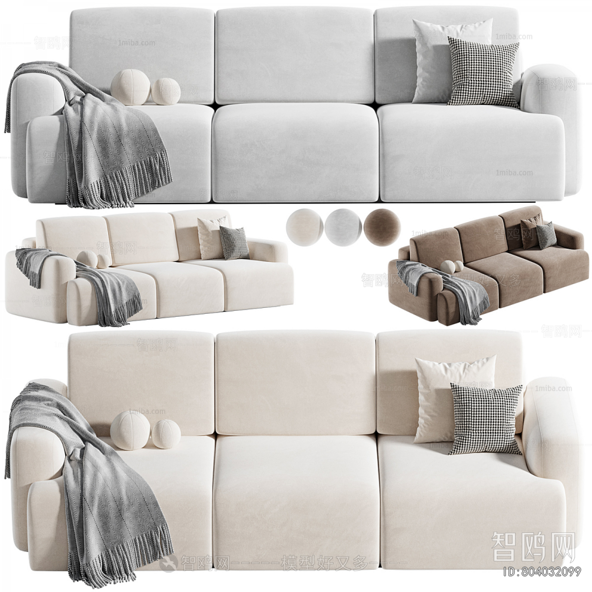Modern Three-seat Sofa