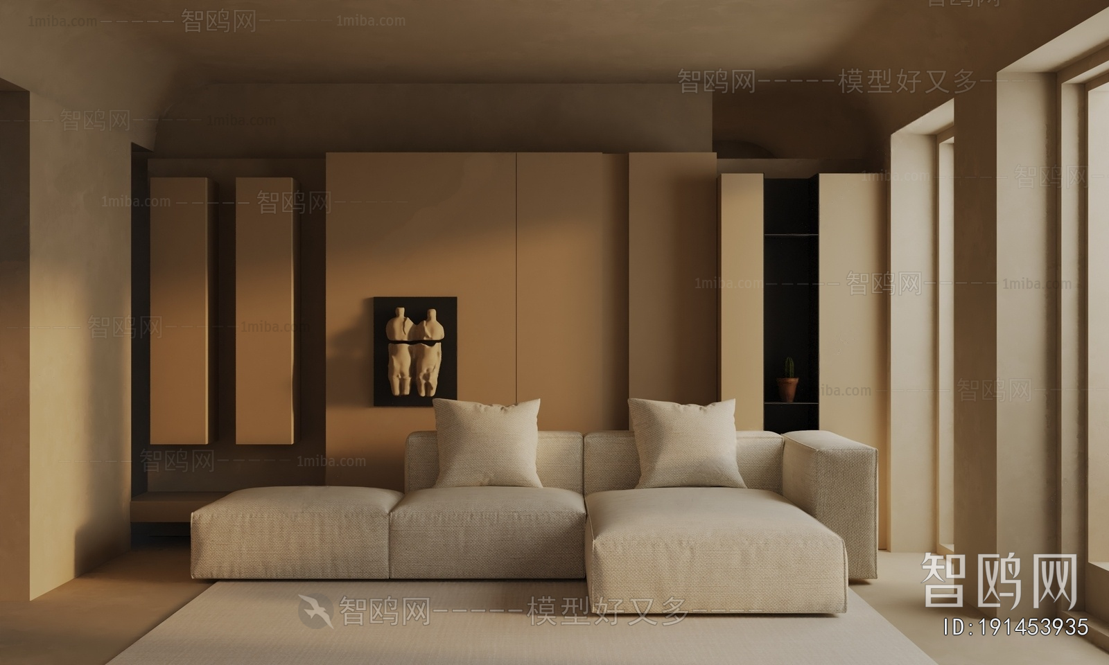 Wabi-sabi Style A Living Room