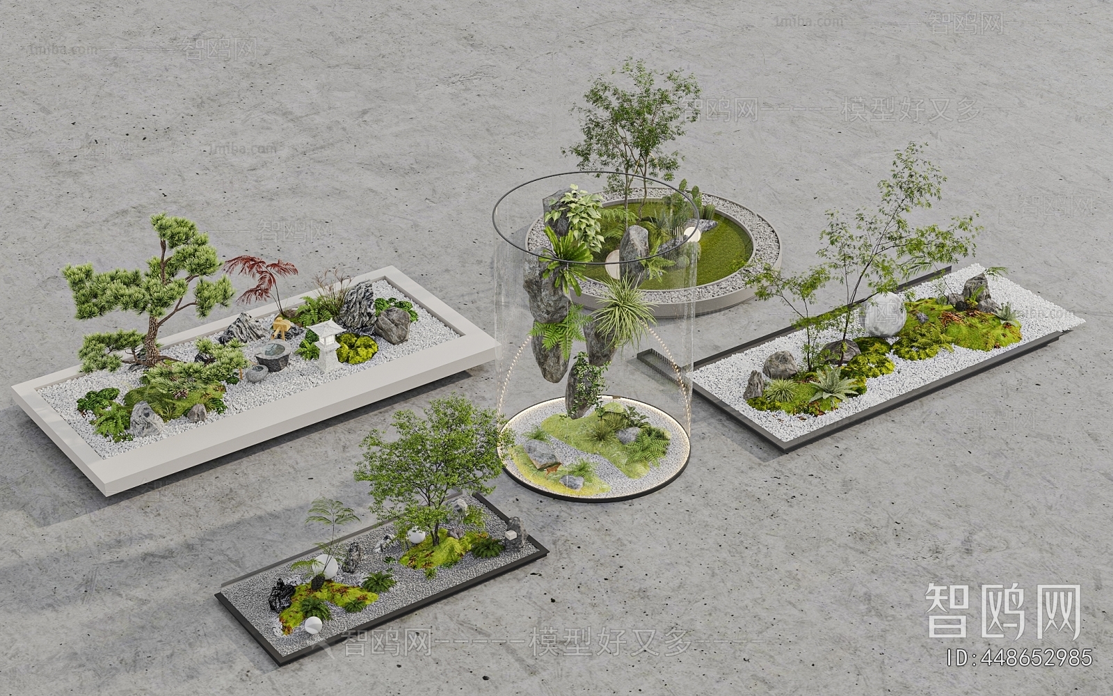 New Chinese Style Plant Landscaping