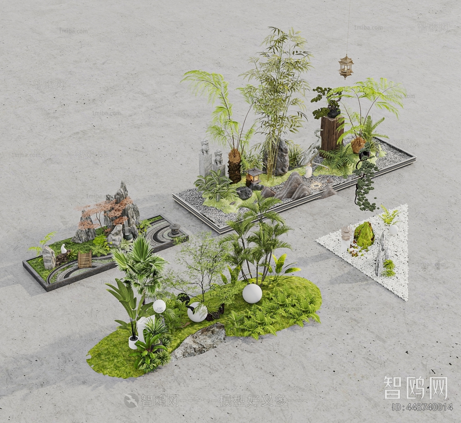 New Chinese Style Plant Landscaping