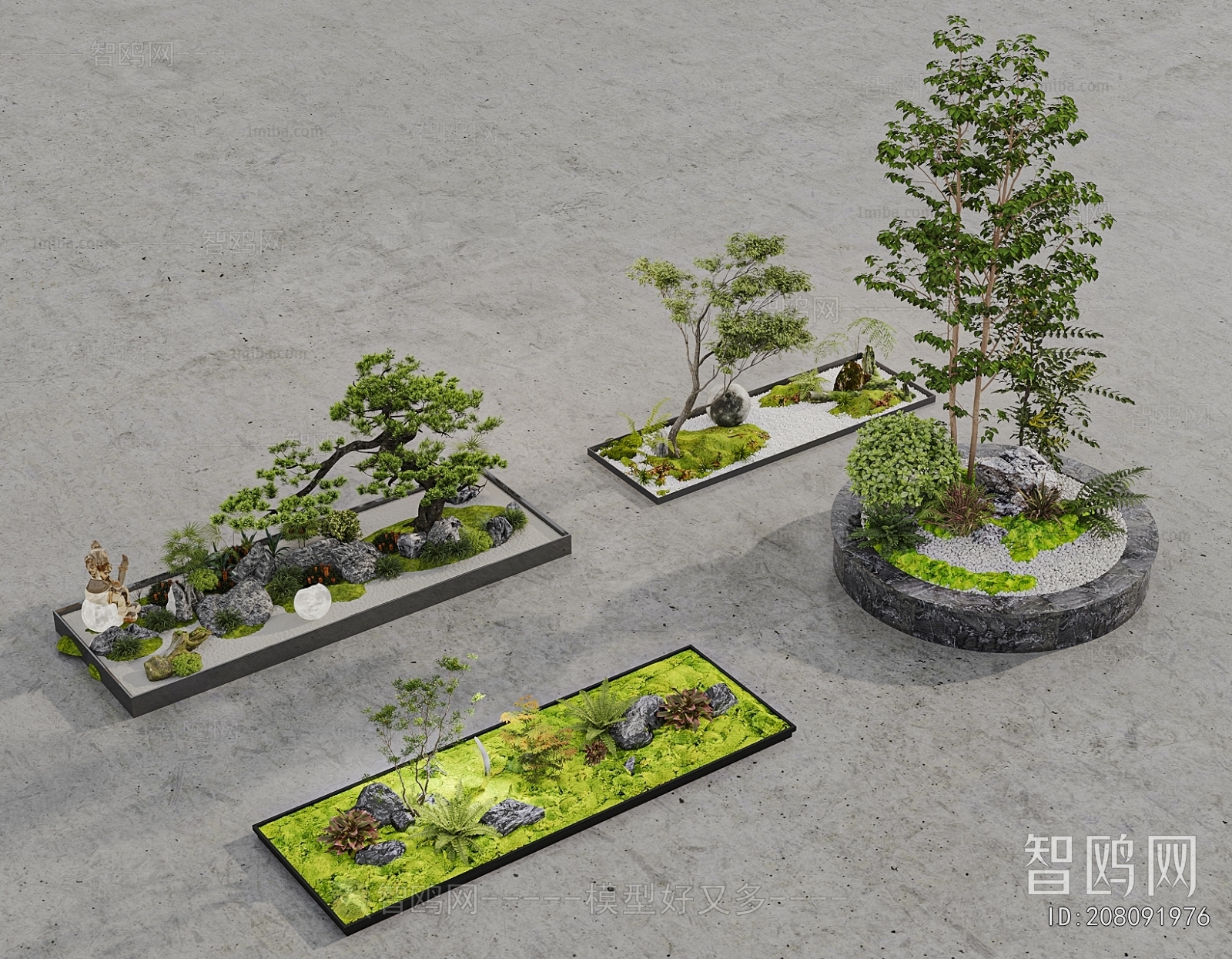New Chinese Style Plant Landscaping