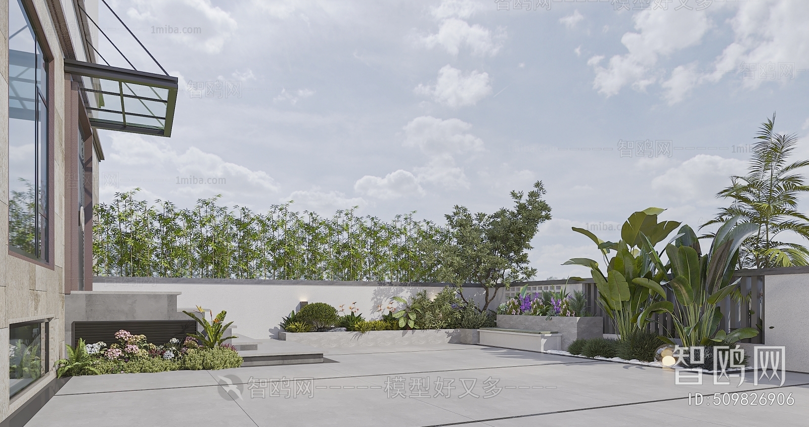 Modern Courtyard/landscape