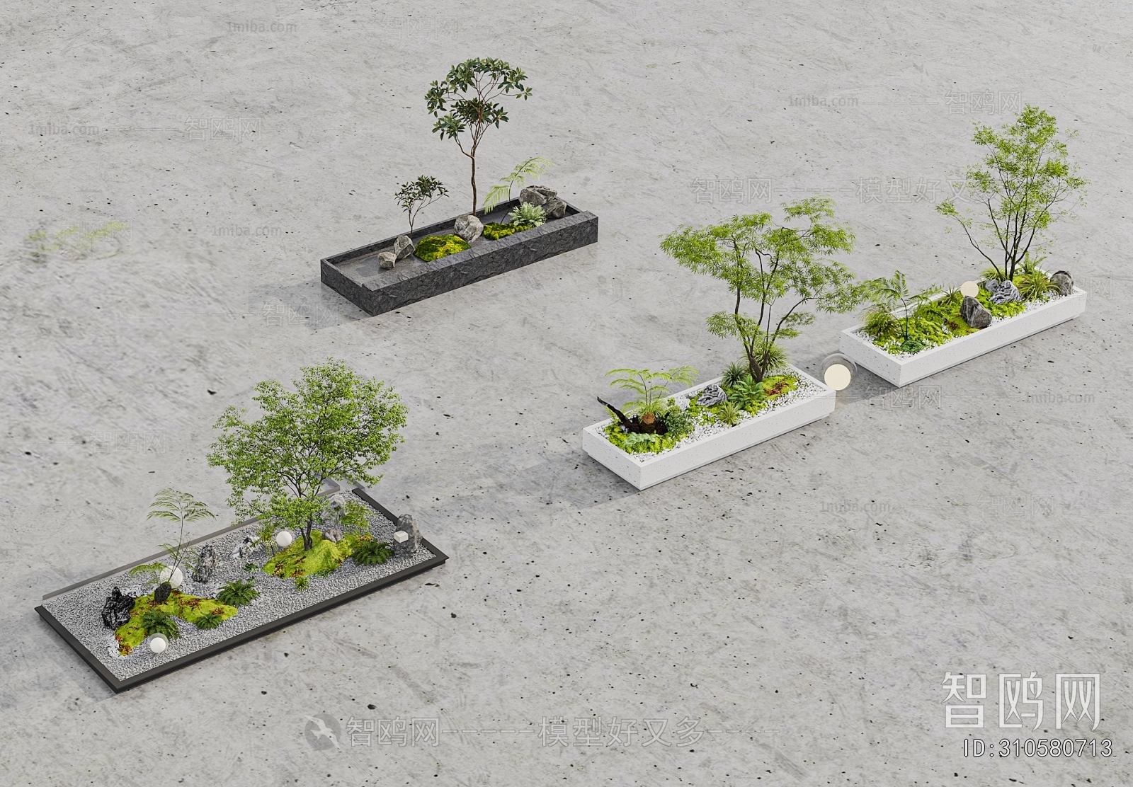 New Chinese Style Plant Landscaping