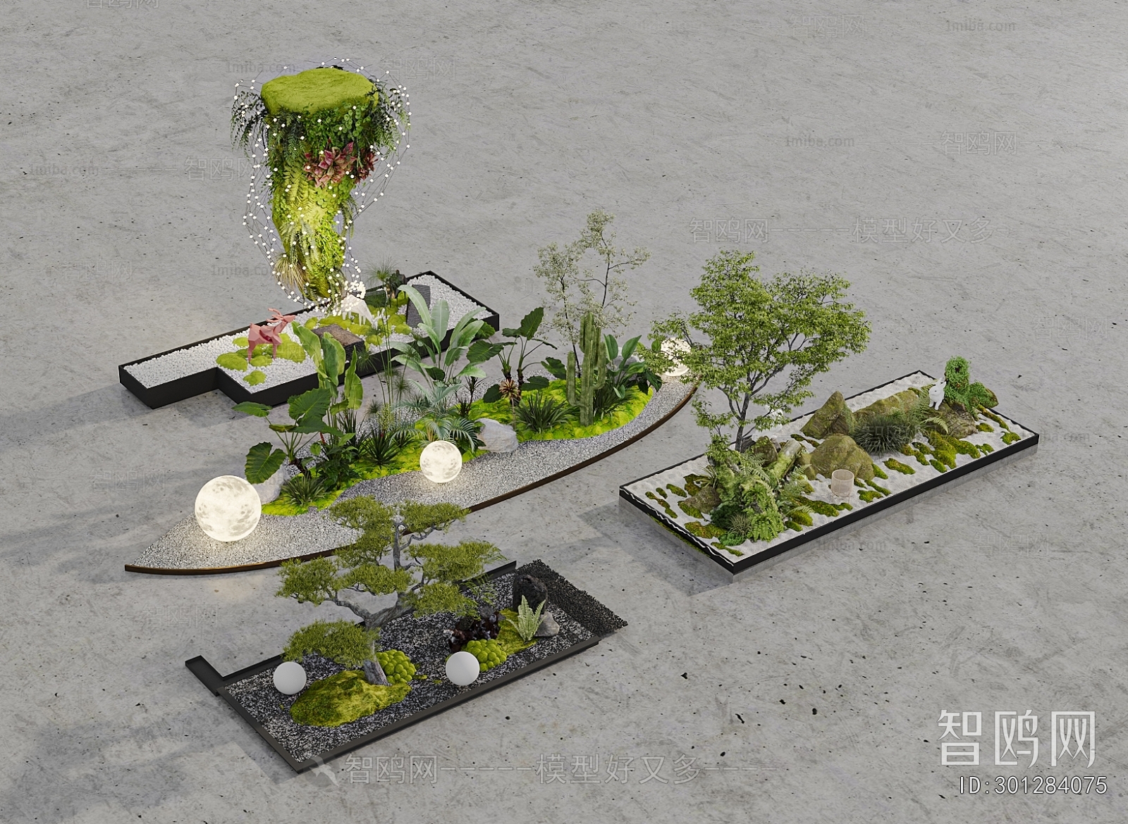 New Chinese Style Plant Landscaping