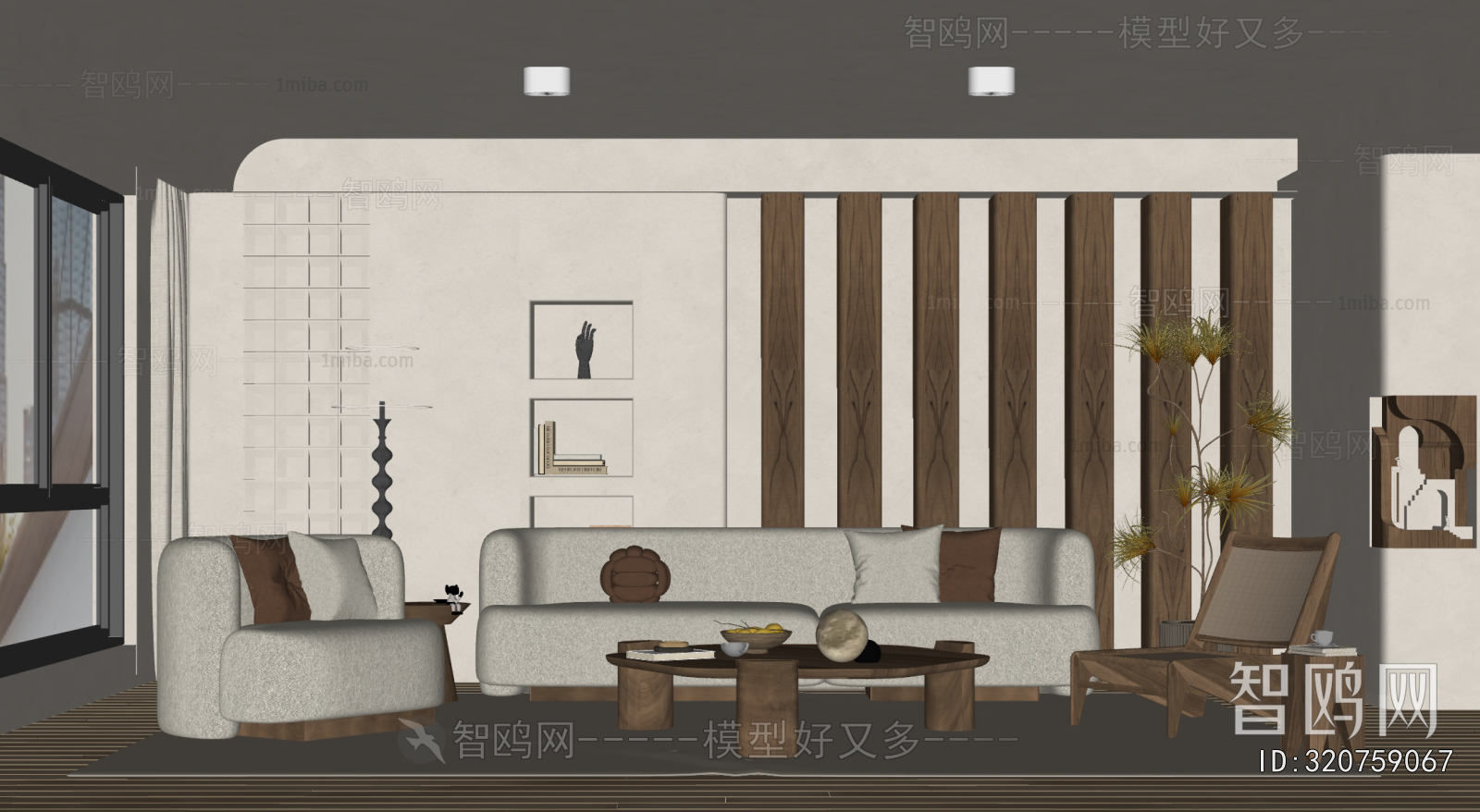 Wabi-sabi Style A Living Room