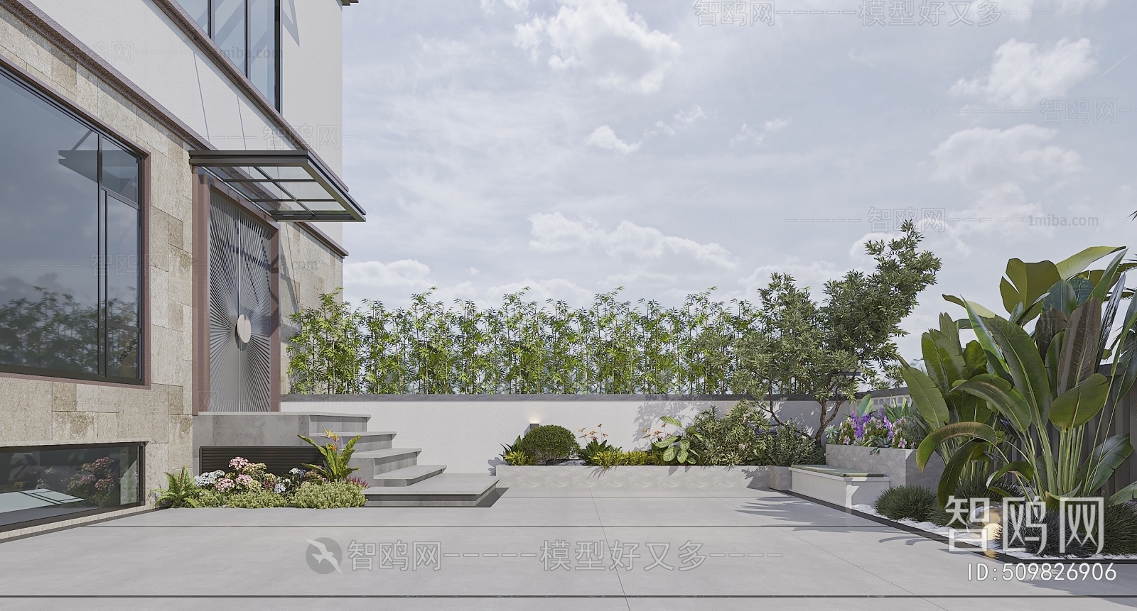 Modern Courtyard/landscape