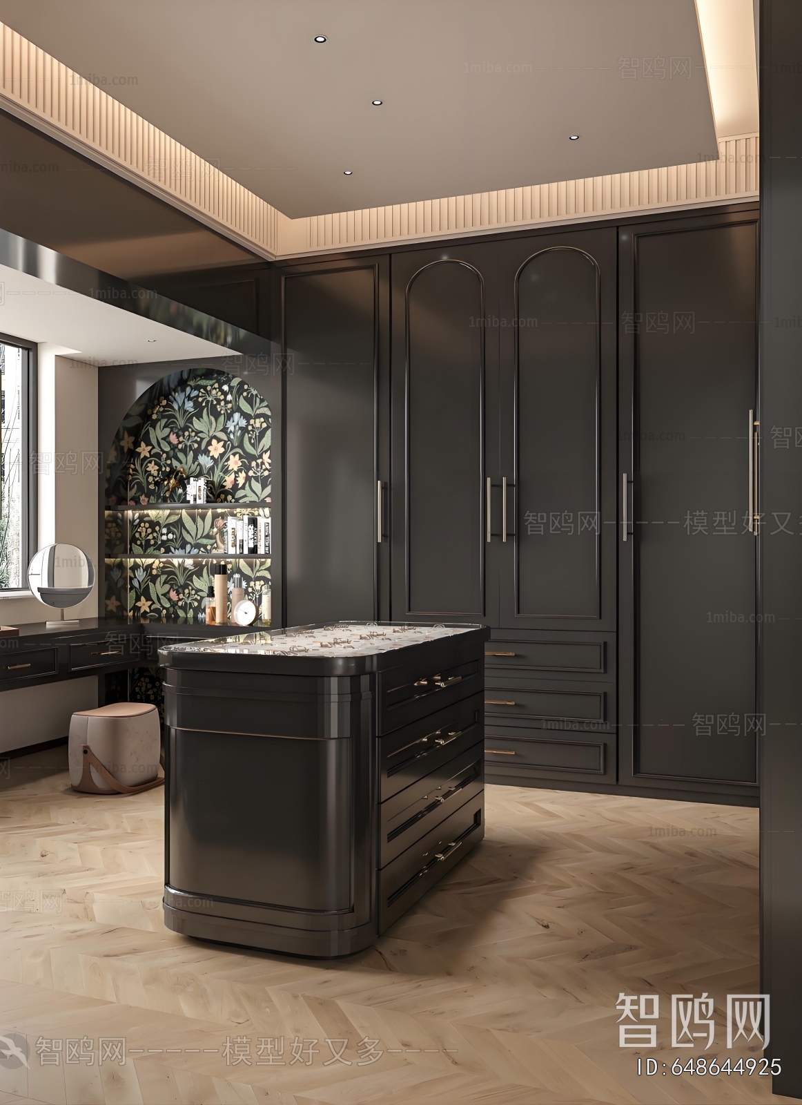 French Style Clothes Storage Area