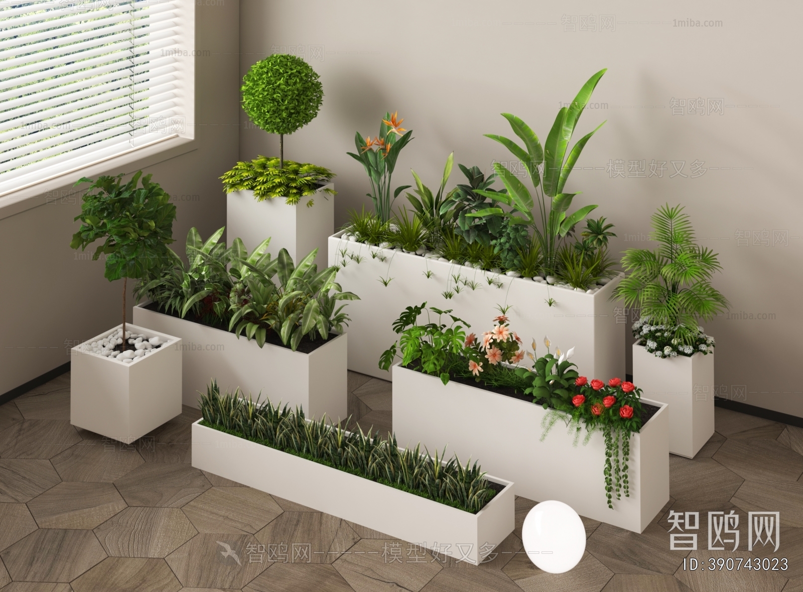 Modern Flower Bed, Flower Bowl, Flower Box