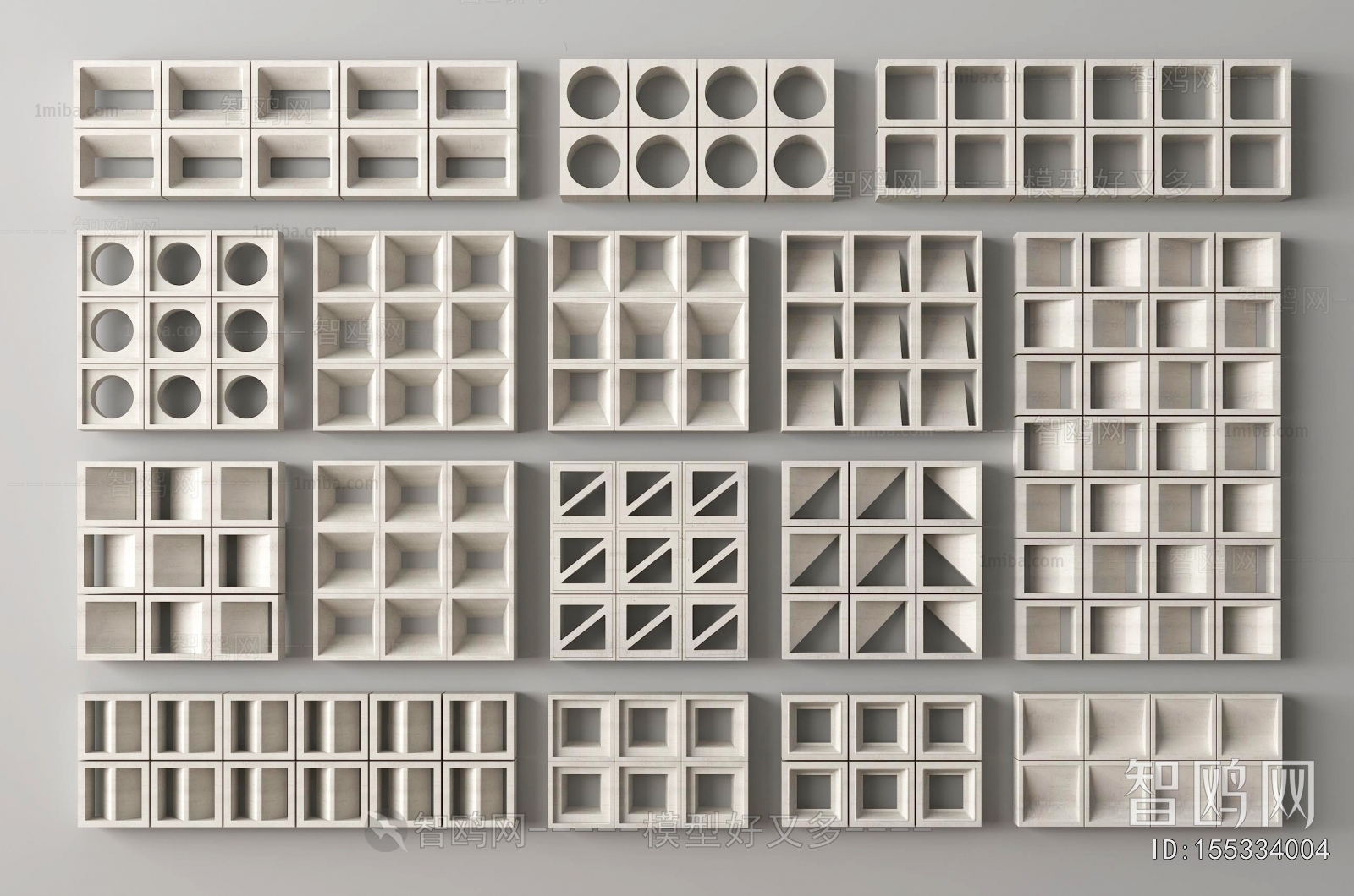 Modern Cement Brick Screen Partition