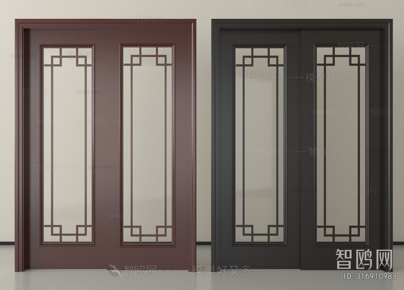 New Chinese Style Sliding Door