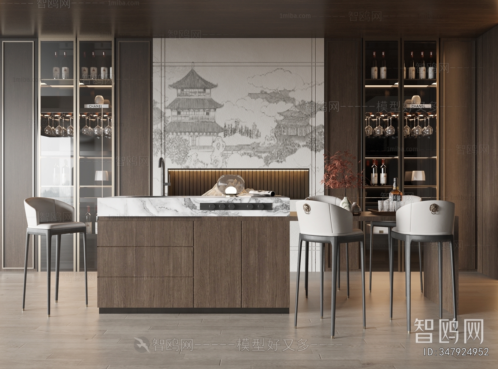 New Chinese Style Dining Room