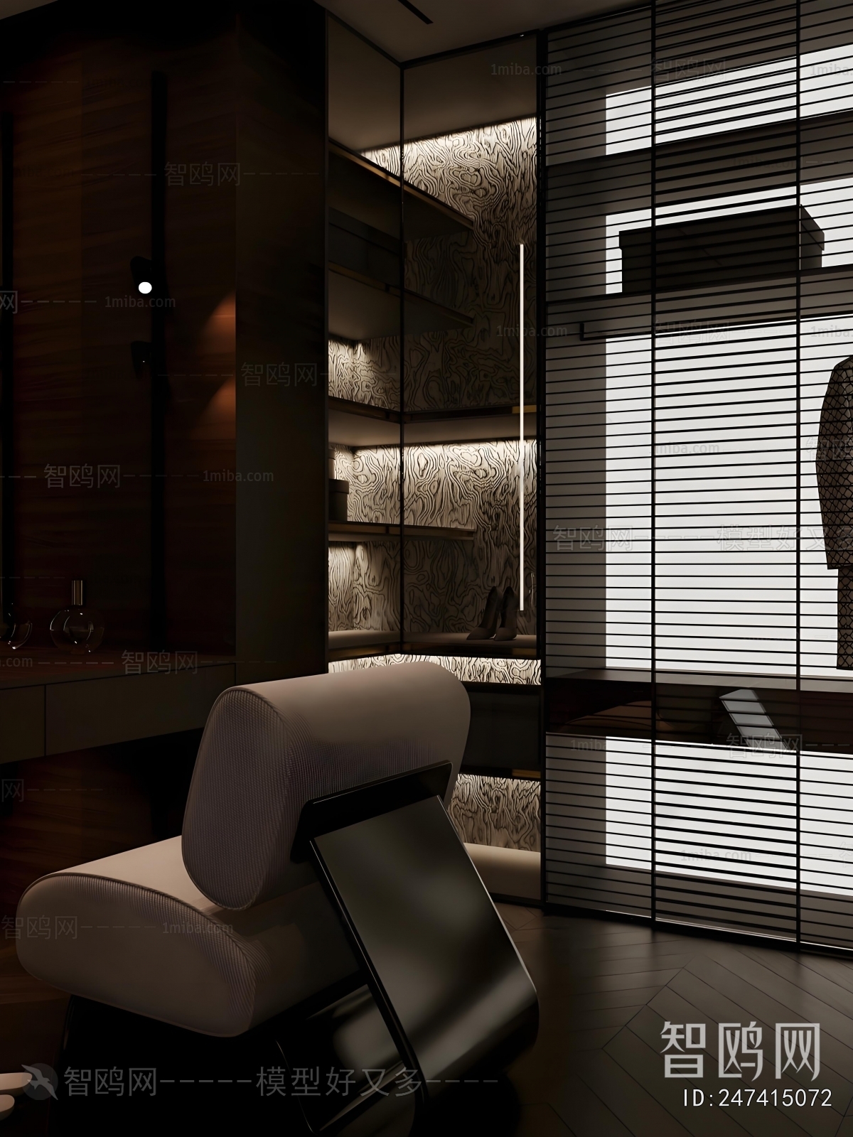 Modern Clothes Storage Area