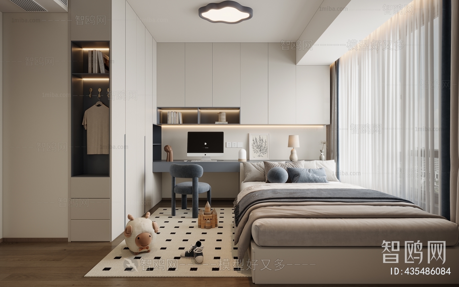 Modern Boy's Room And Son's Room