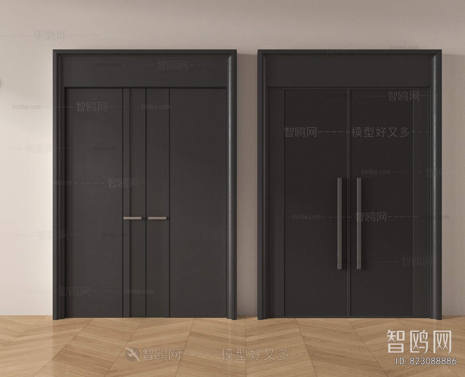 Modern Double Door