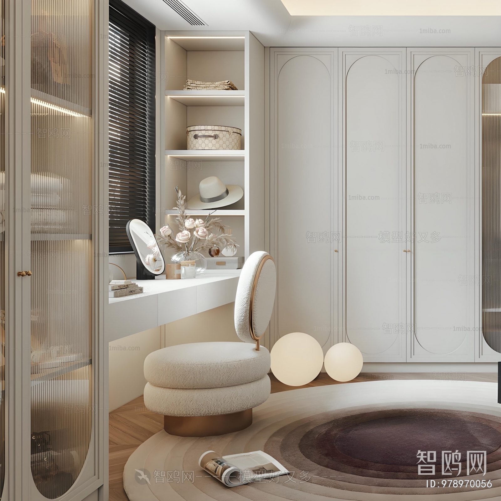 French Style Clothes Storage Area