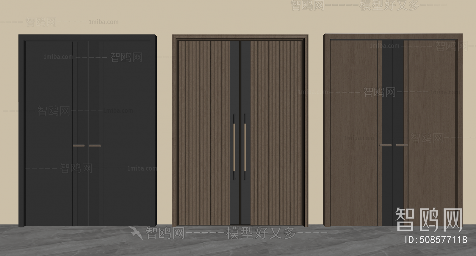 Modern Double Door