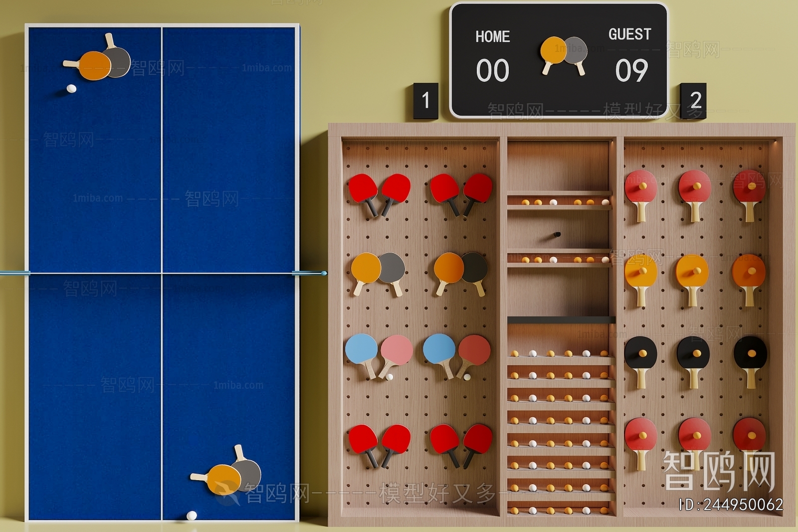 Modern Table-tennis Table