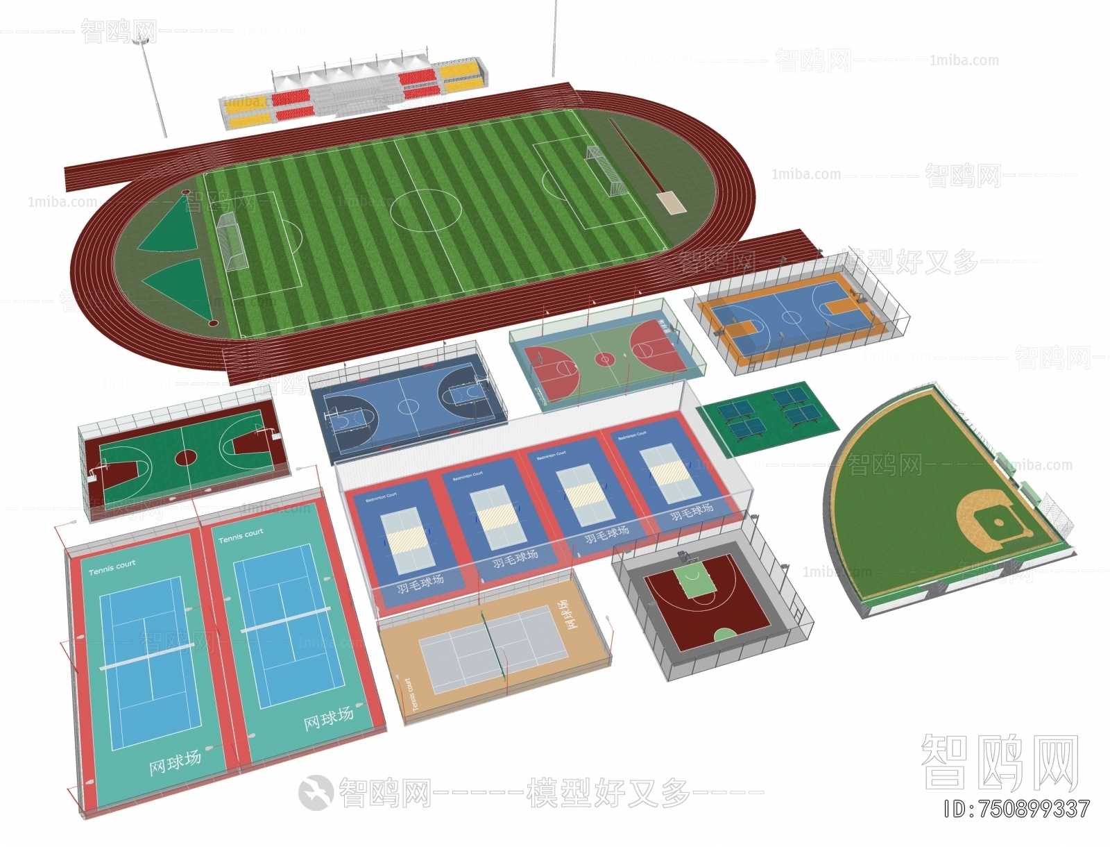 Modern Outdoor Sports Stadium