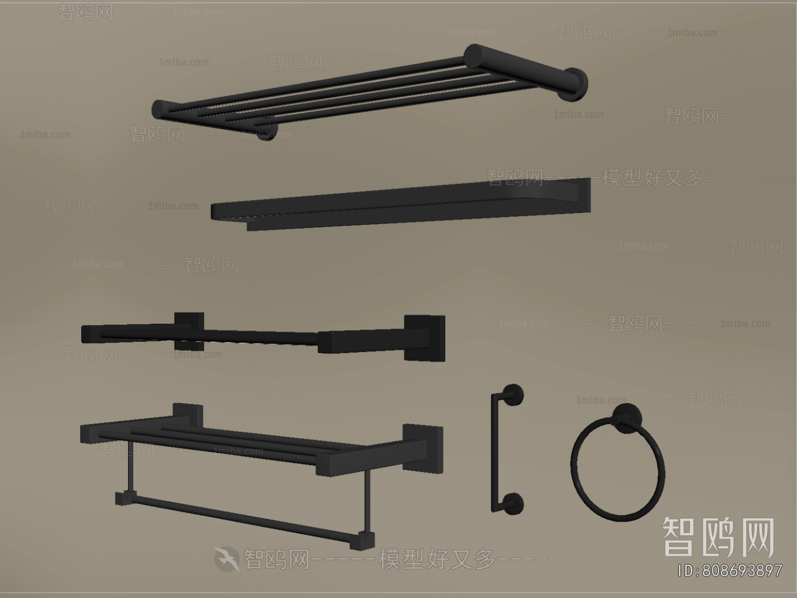 Modern Bathroom Rack