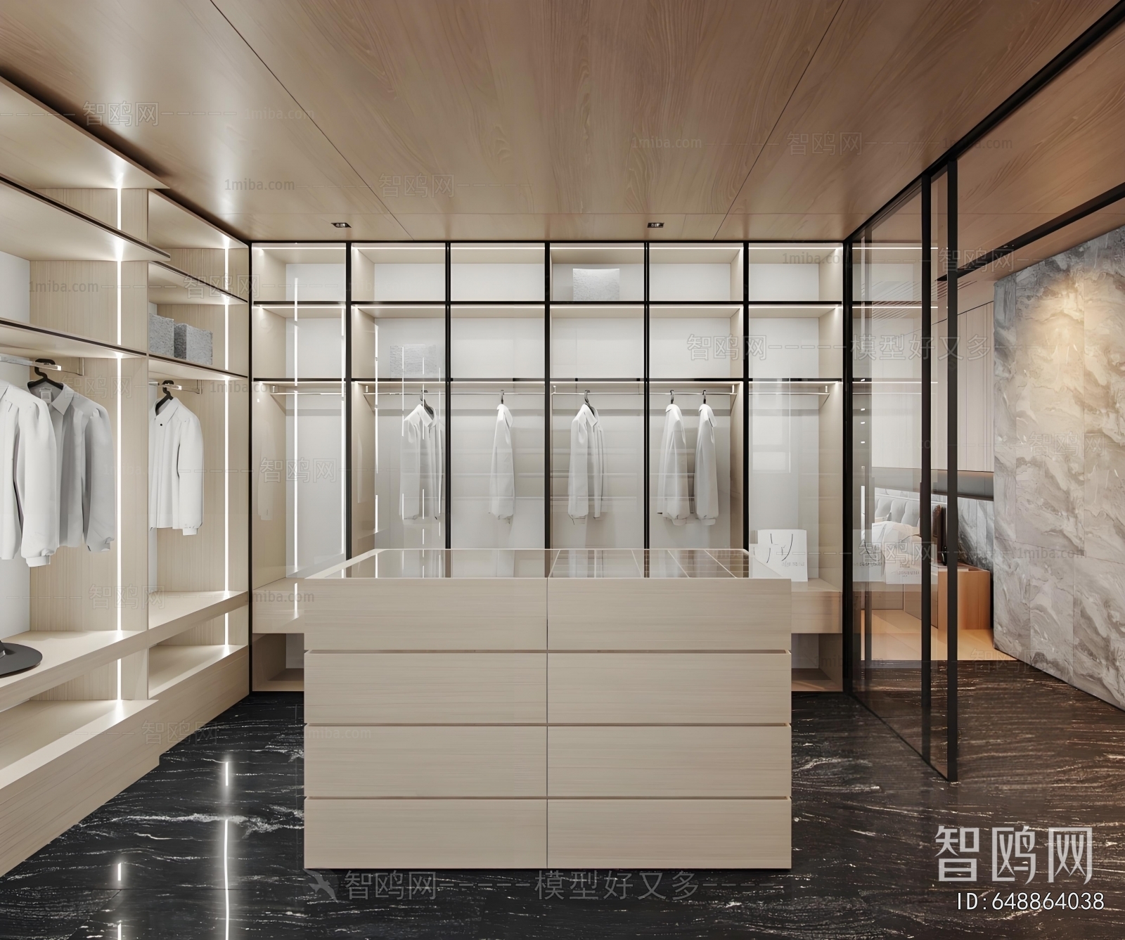 Modern Clothes Storage Area