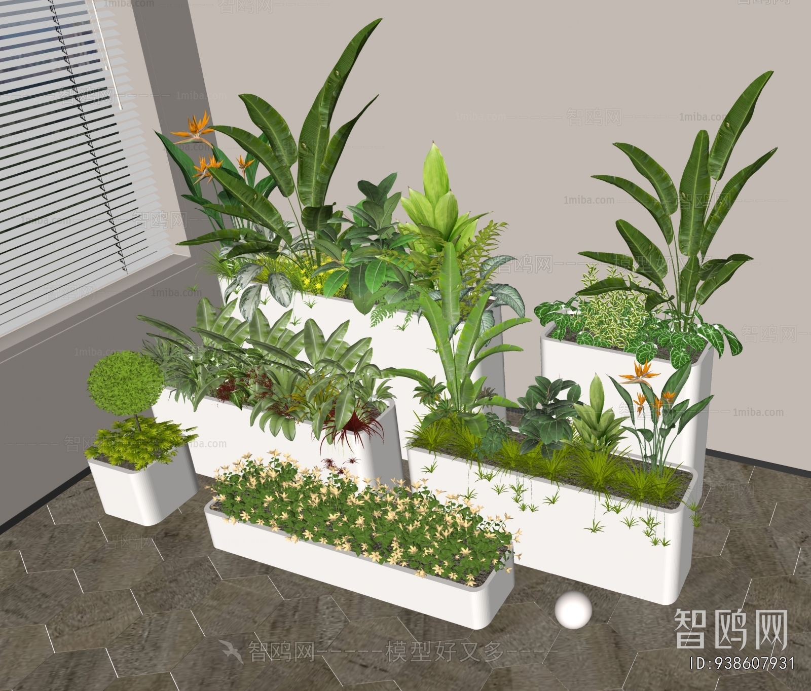 Modern Flower Bed, Flower Bowl, Flower Box
