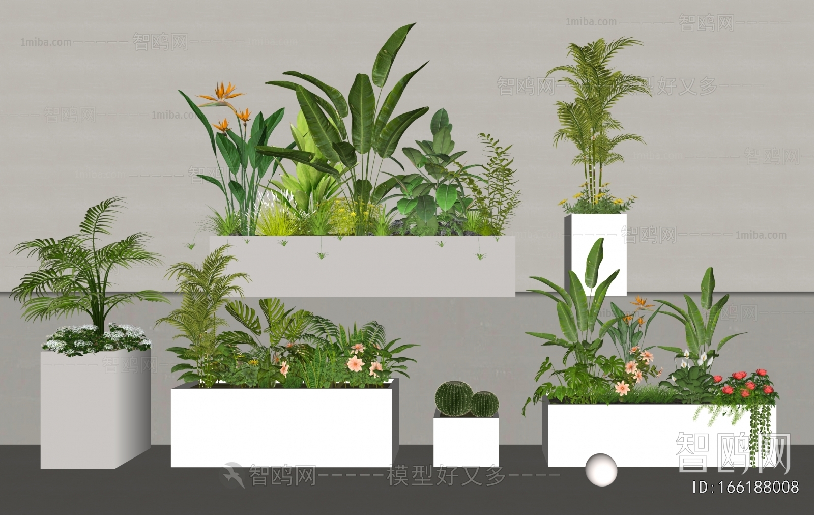 Modern Flower Bed, Flower Bowl, Flower Box