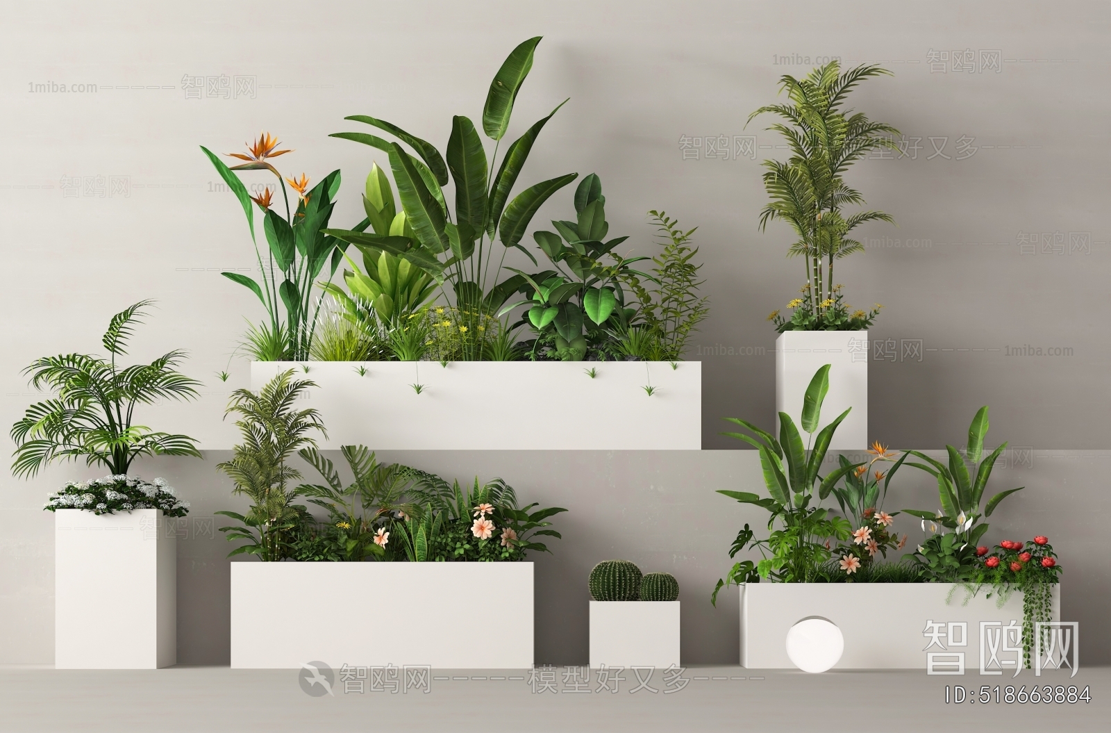 Modern Flower Bed, Flower Bowl, Flower Box
