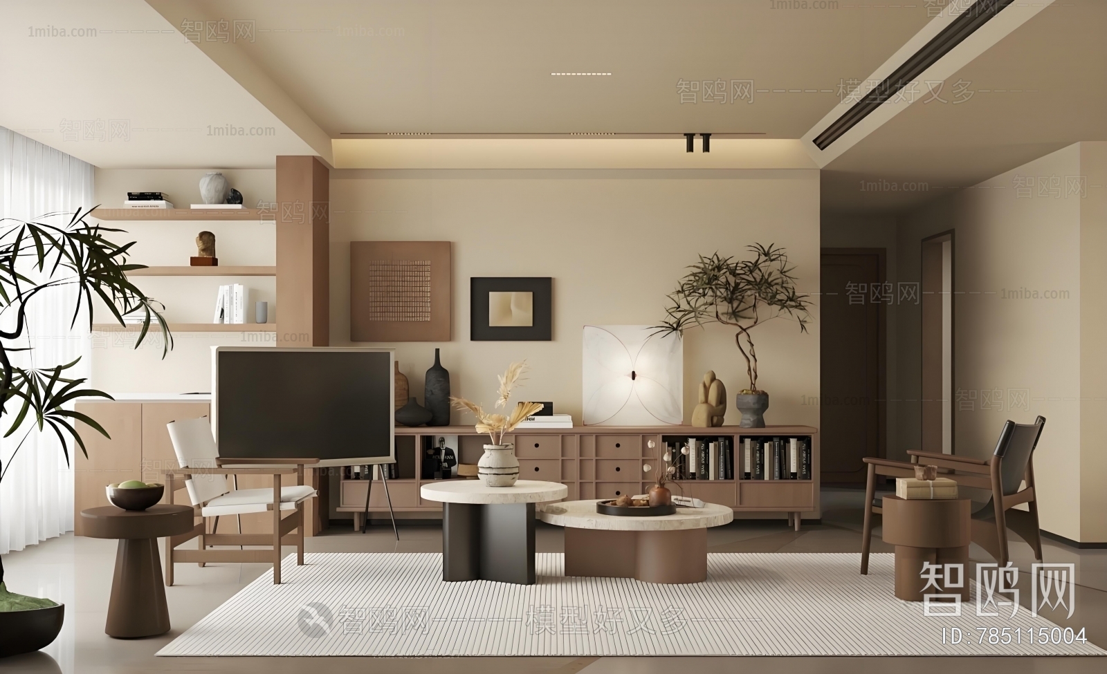 New Chinese Style A Living Room