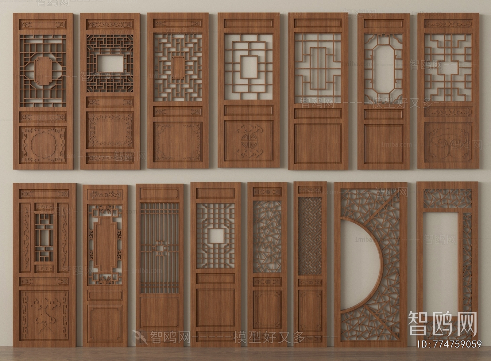 Chinese Style Door Panel