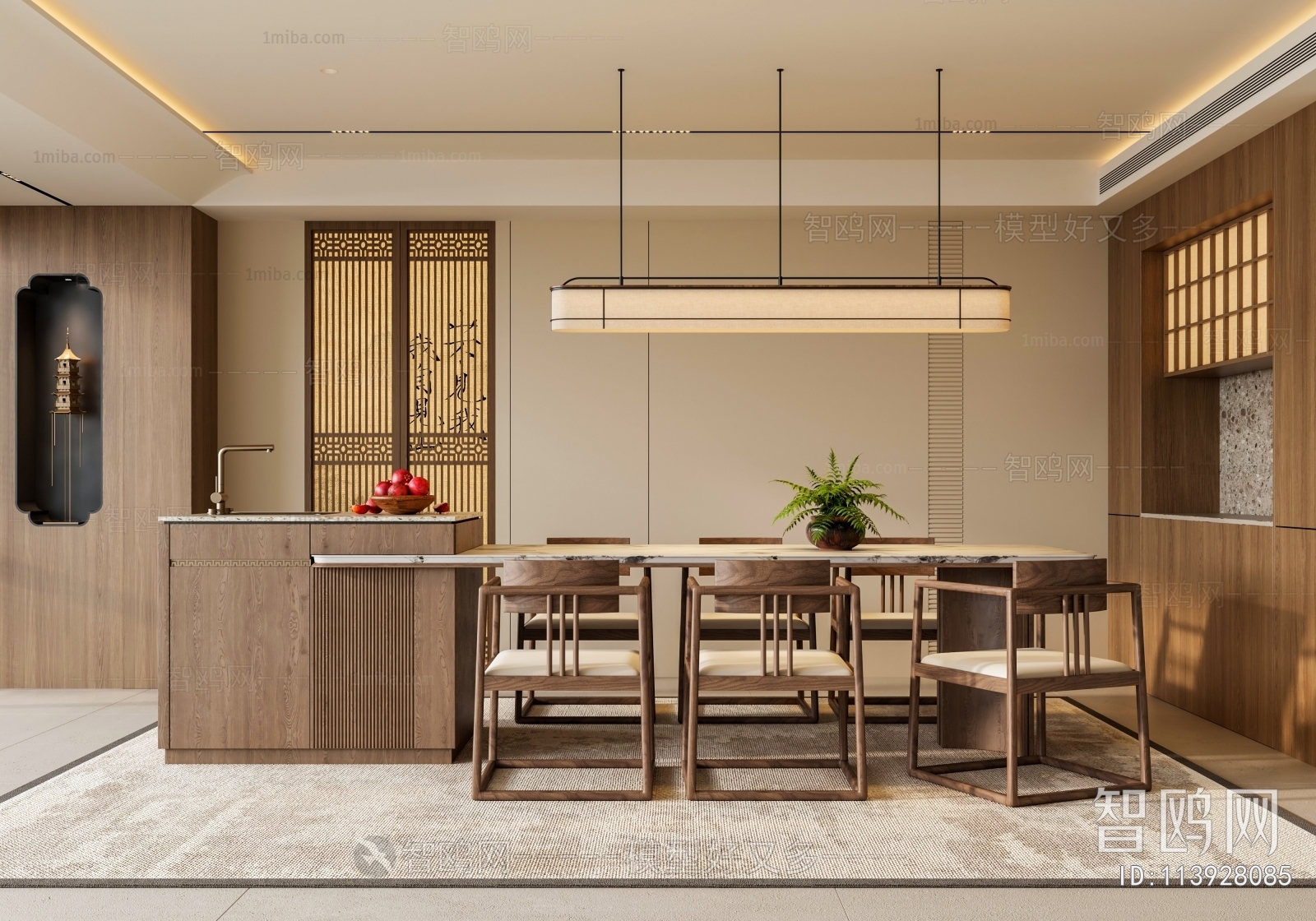 New Chinese Style Dining Room