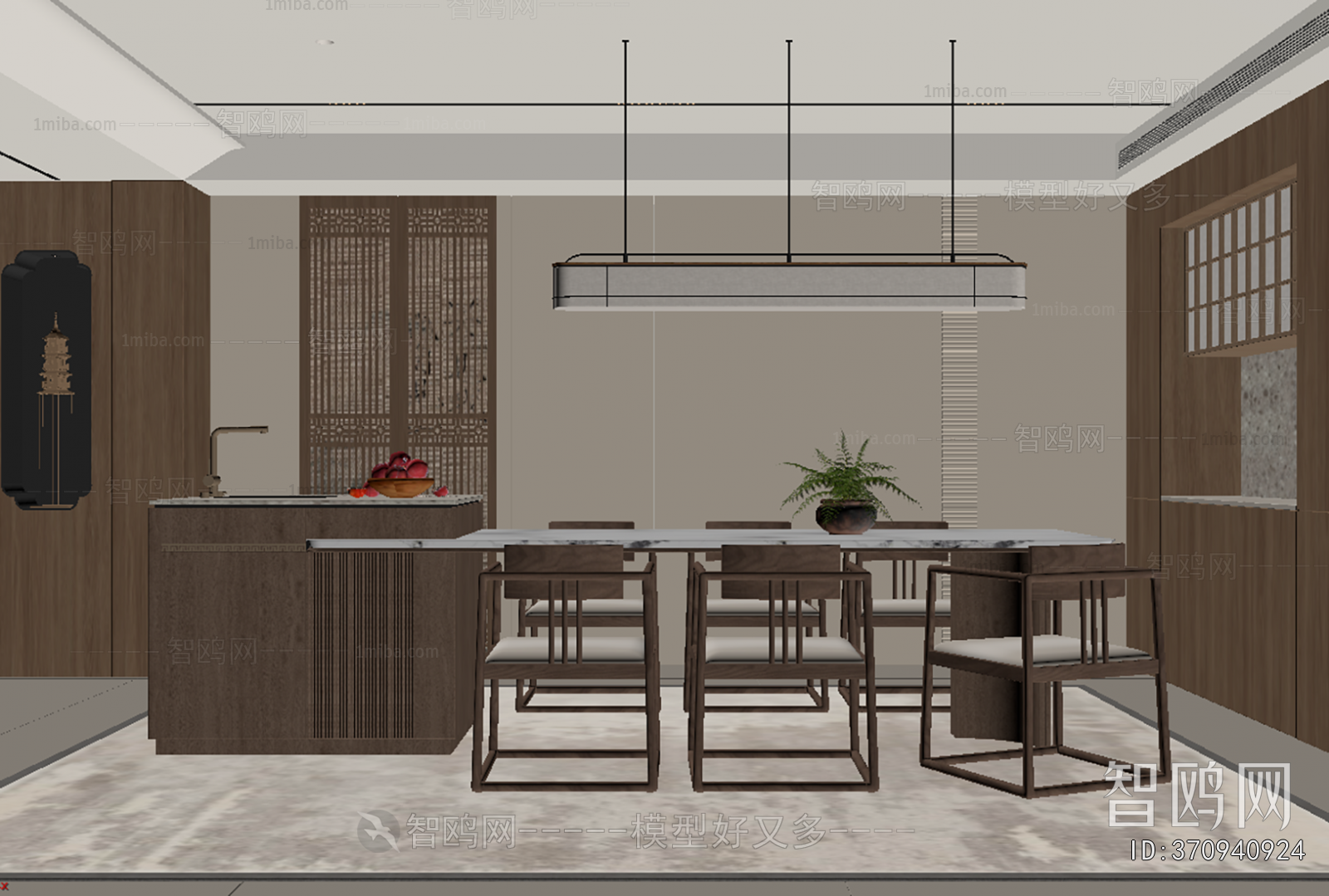 New Chinese Style Dining Room