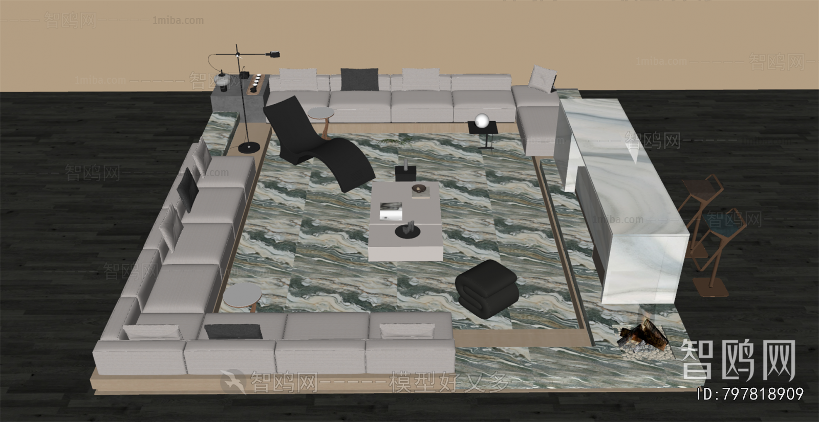 Modern Card Seat Sofa