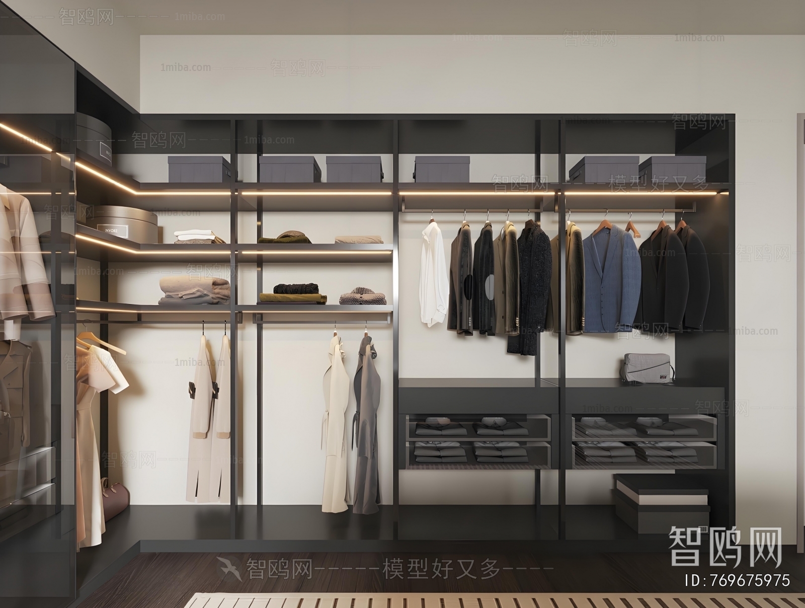 Modern Clothes Storage Area