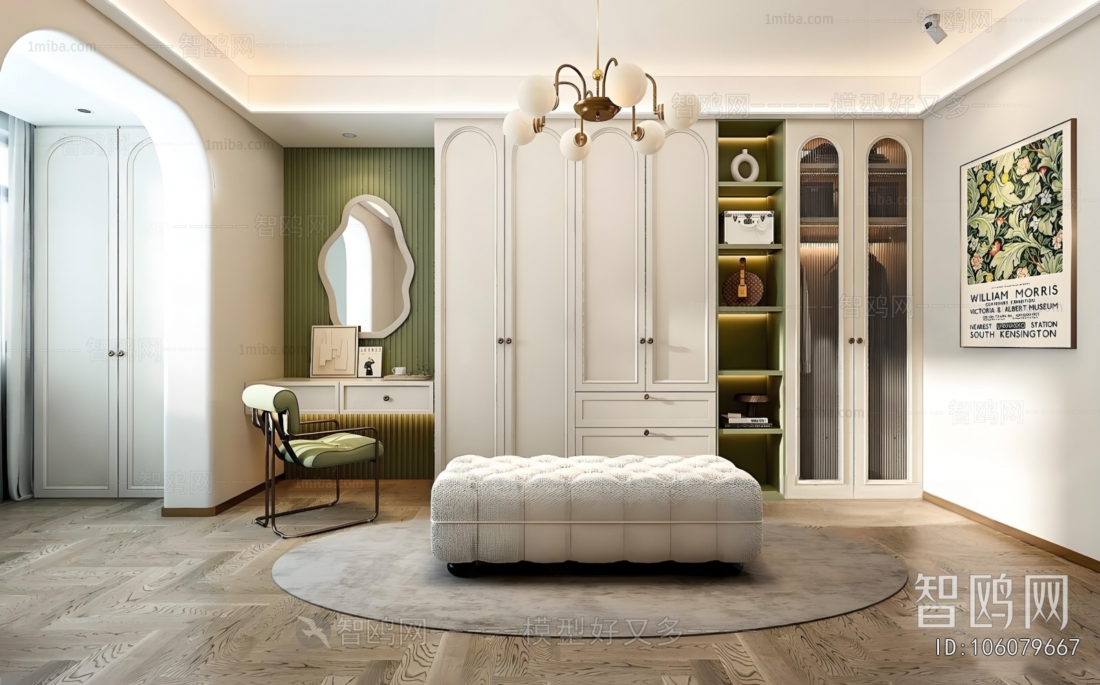 French Style Clothes Storage Area