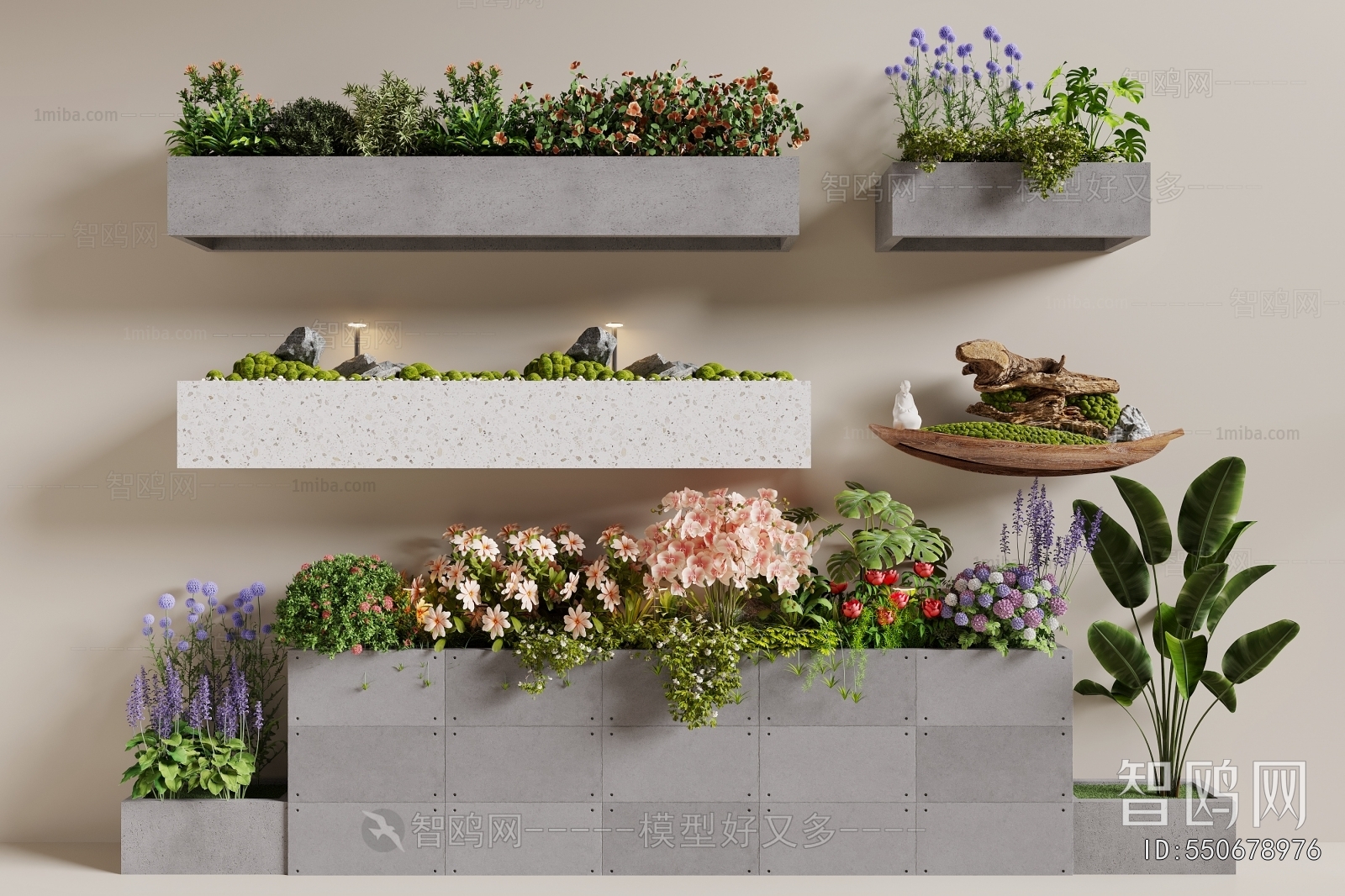 Modern Flower Bed, Flower Bowl, Flower Box