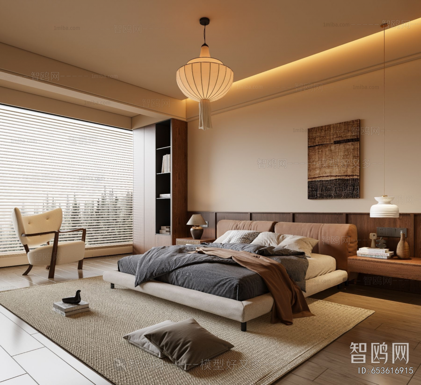 Wabi-sabi Style Bedroom