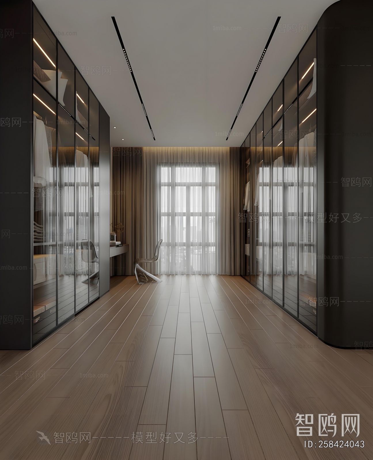 Modern Clothes Storage Area