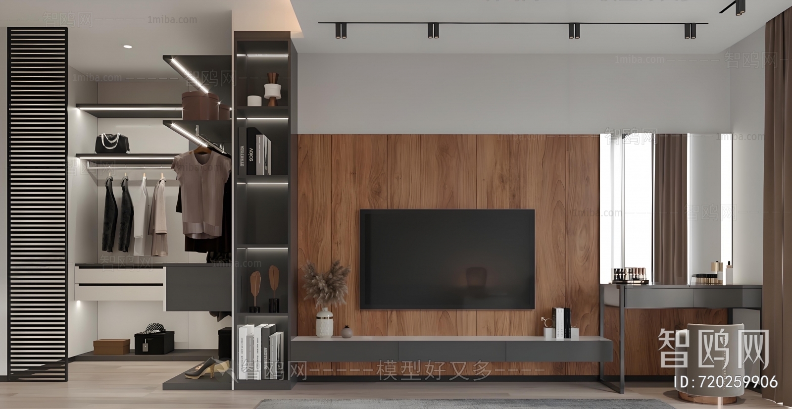 Modern Clothes Storage Area