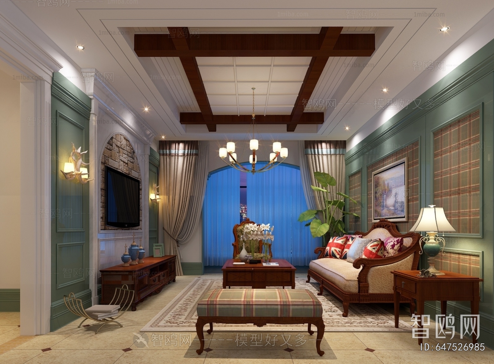 American Style A Living Room