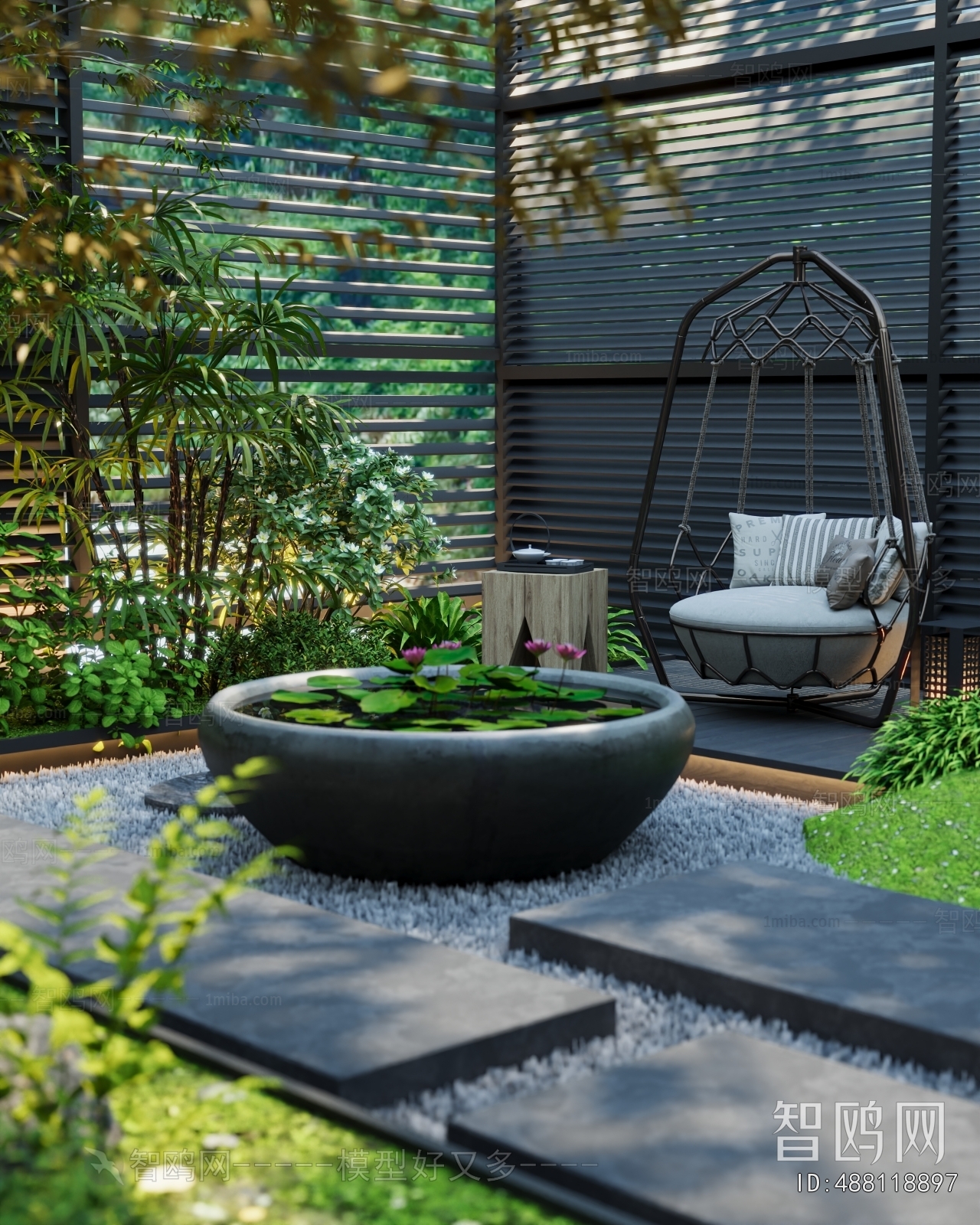 Modern Courtyard/landscape